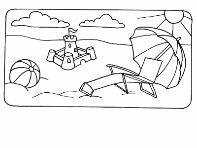summer coloring page