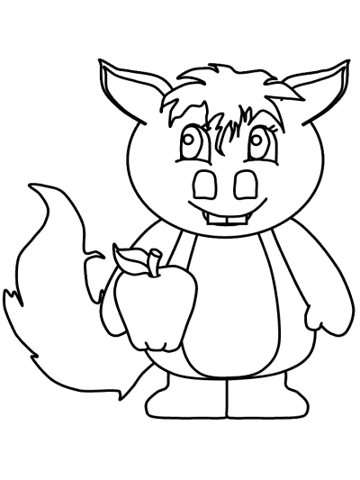 horse coloring page