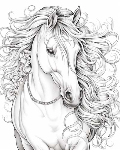 horse with a fabulous mane