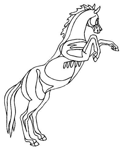 Irish horse coloring page