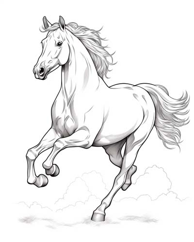 horse galloping