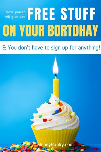 These companies and places will give you free stuff on your birthday (no, you don't have to sign up or buy anything!)
