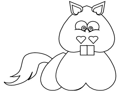 valentine's day coloring page