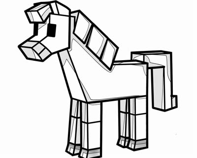 minecraft coloring page