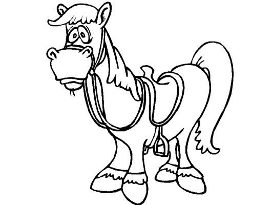 horse coloring page