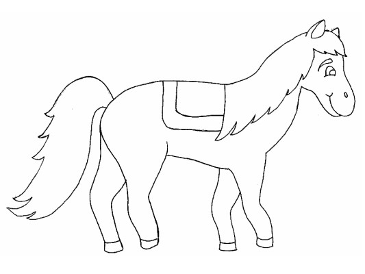 horse coloring page