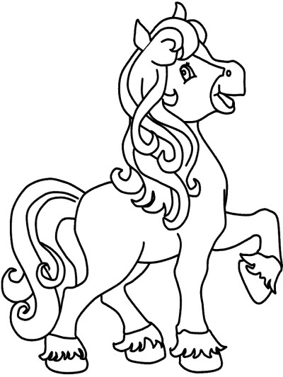 horse coloring page