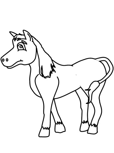 horse coloring page