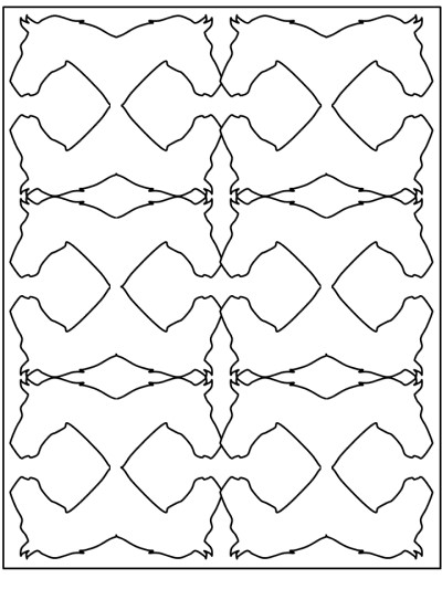 horse coloring page