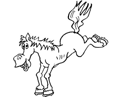 horse coloring page