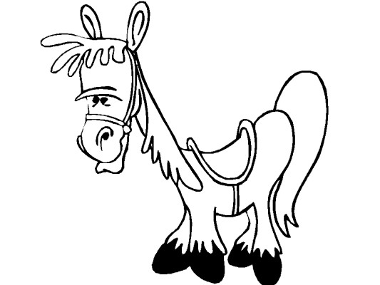 horse coloring page