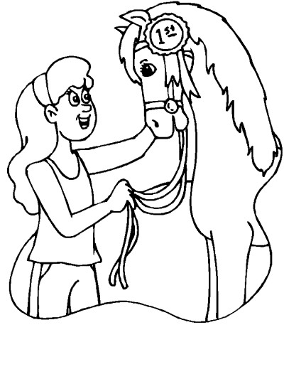 horse coloring page