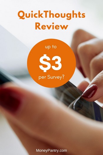 QuickThoughts is a legit survey app that pays its members but what separates it from other apps is that...