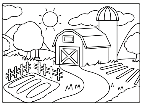 Little Red Hen coloring page