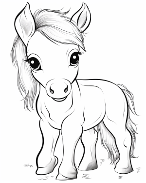foal coloring page